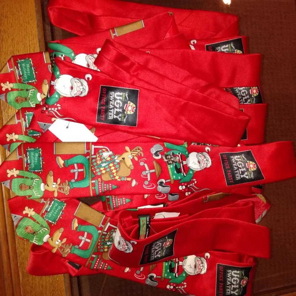 5 Red Ugly Sweater Office Party Ties Hallmark